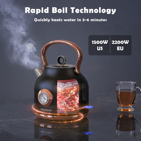 Pantalla de temperatura grande de NESSGRAIM para infusiones precisas