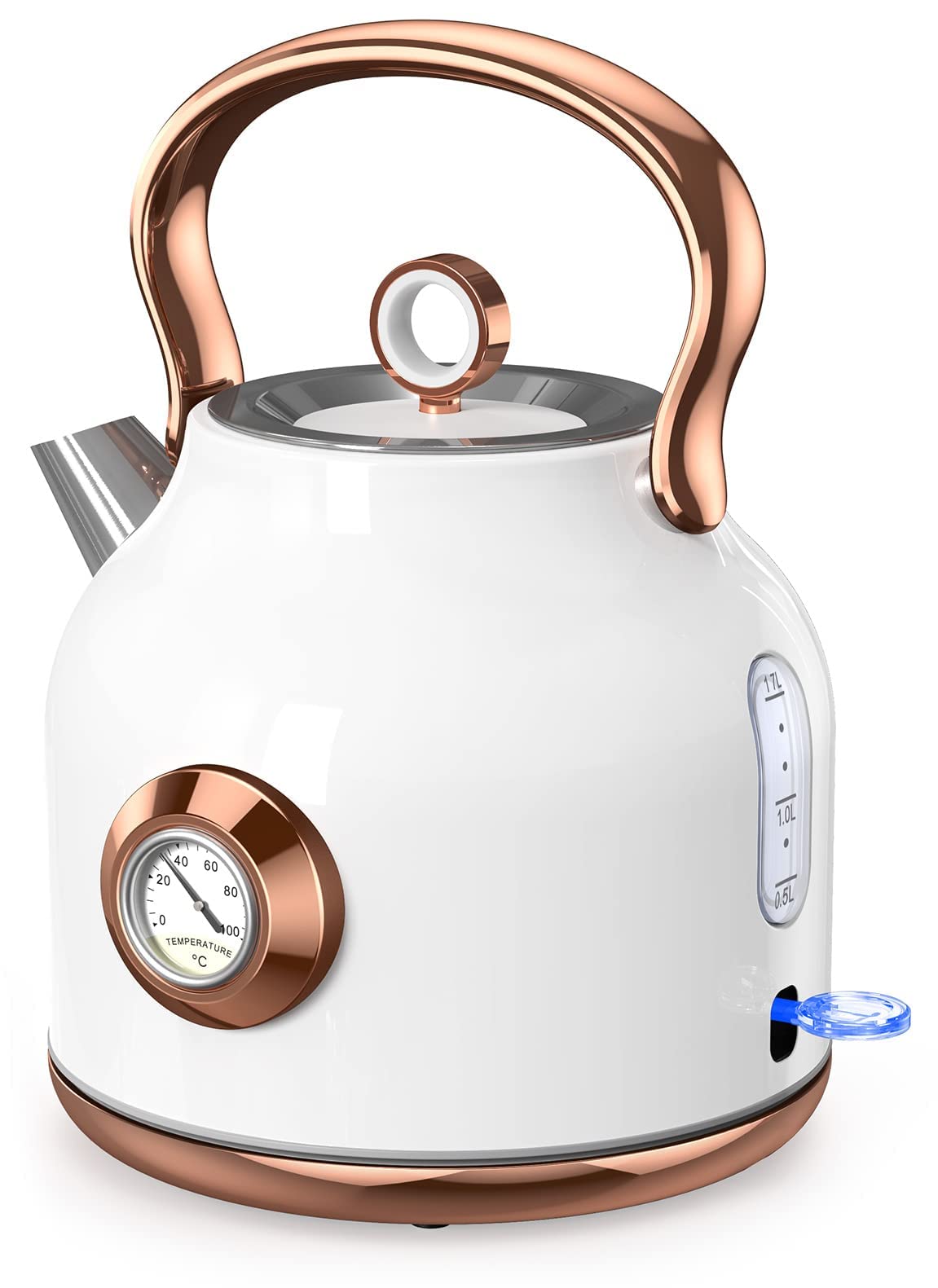 NESSGRAIM tetera eléctrica, capacidad 1,7 L para hervir agua rápidamente
