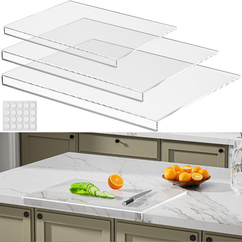 NestElegance tablas corte acrilicas 3-piezas: protegen superficies y versatilidad en cocina.
