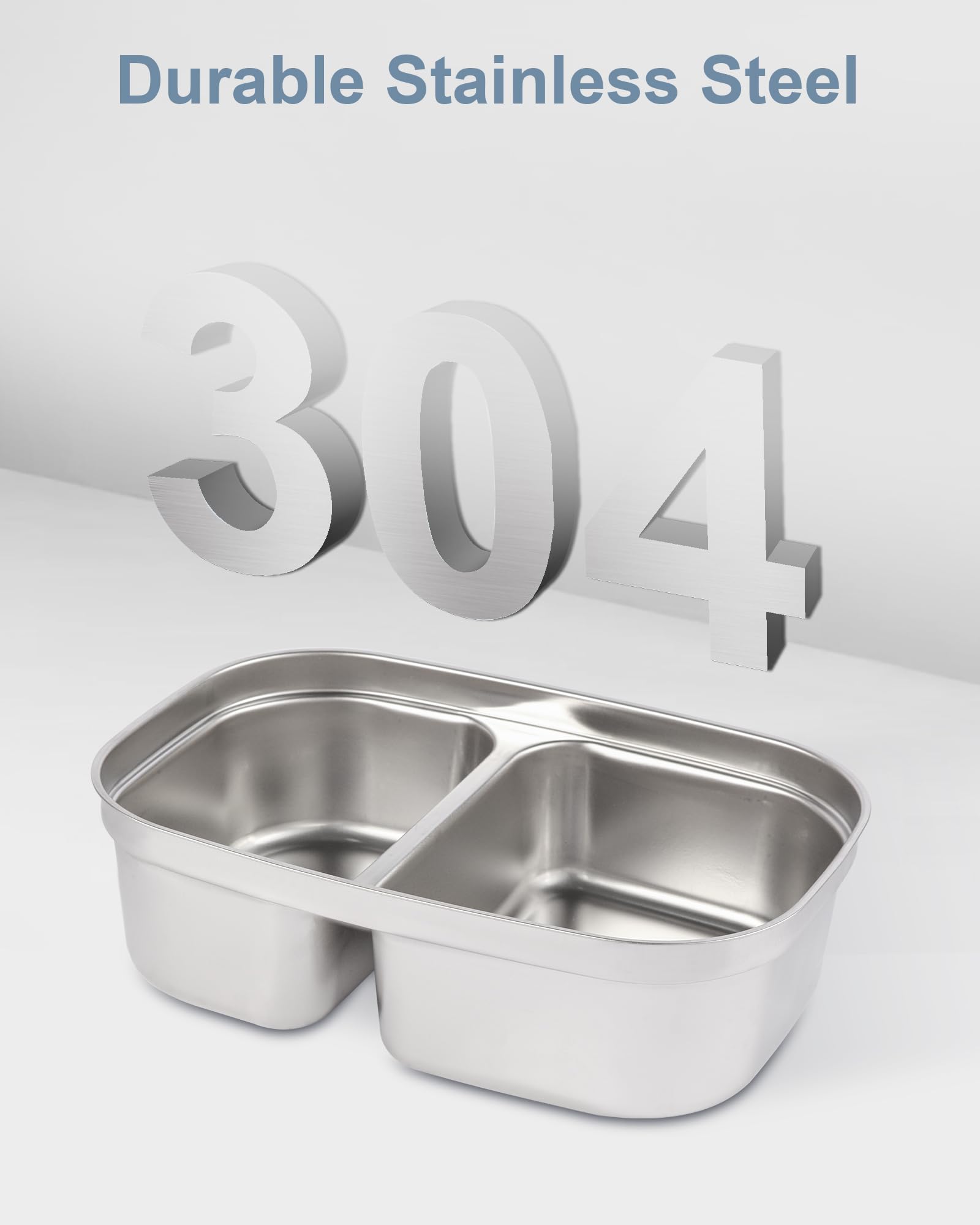 NestDin separación de alimentos, dos compartimentos para evitar mezclar sabores.