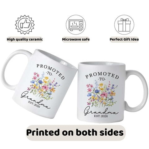 Nestura: taza para abuelo 2026, perfecto para celebrar el anuncio del nieto