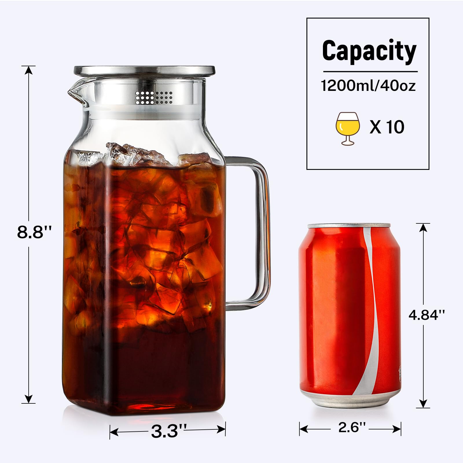 Filtrador incorporado en NETANY, ideal para té o bebidas con fragmentos.