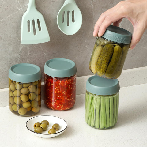 NETANY frascos de vidrio para meriendas, yogur y snacks listos para llevar