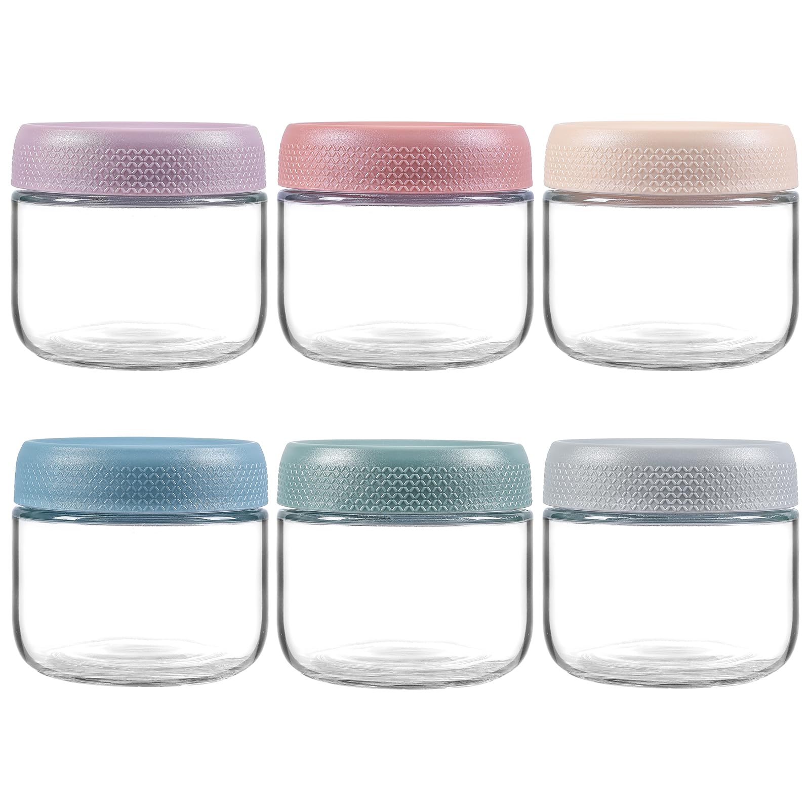 NETANY jarras de cristal 8oz con tapas herméticas para conservar alimentos frescos