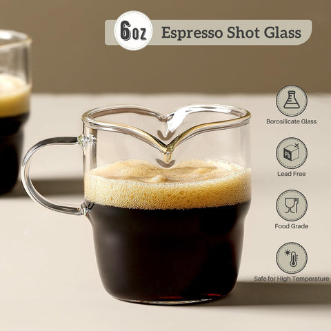 NETANY vaso de vidrio borosilicato resistente para cambios de temperatura