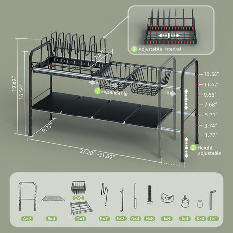 NETEL estante para ollas y sartenes ajustable mejora el orden en la cocina