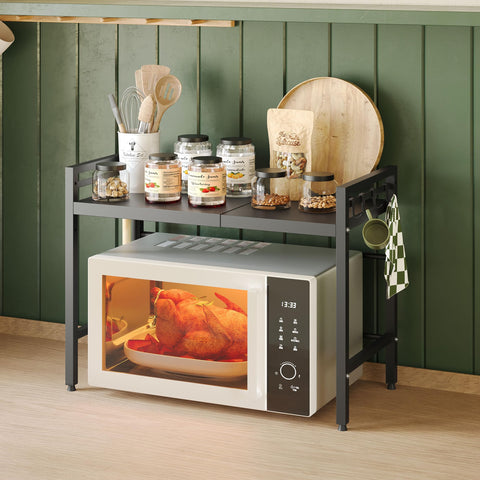 NETEL rack de cocina de acero con 8 ganchos para utensilios