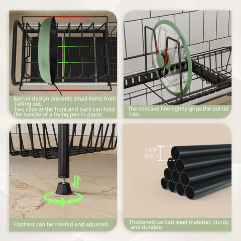 NETEL rack para ollas con divisores, diseño práctico y estable