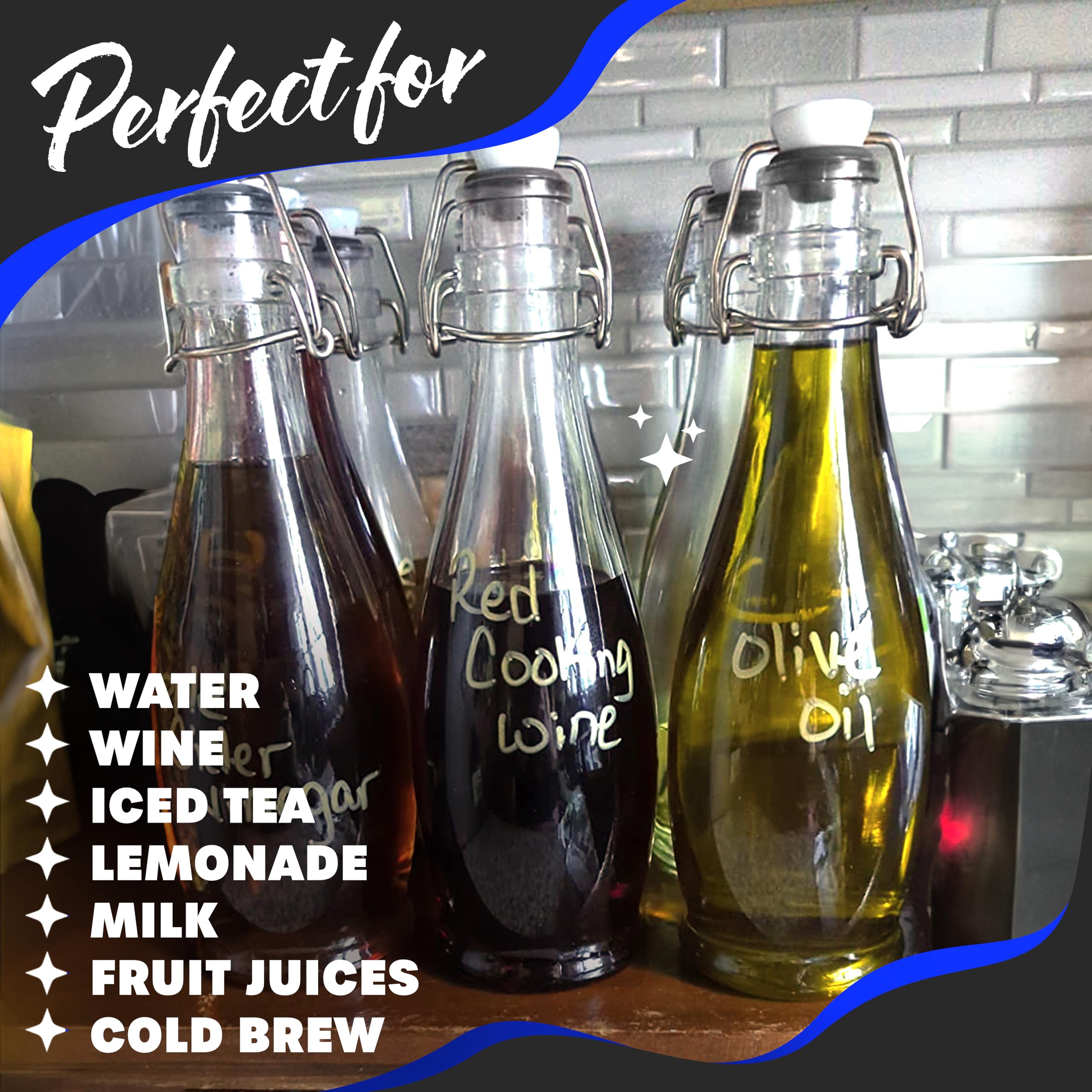 Marcador dorado Nevlers para etiquetar bebidas fácilmente.