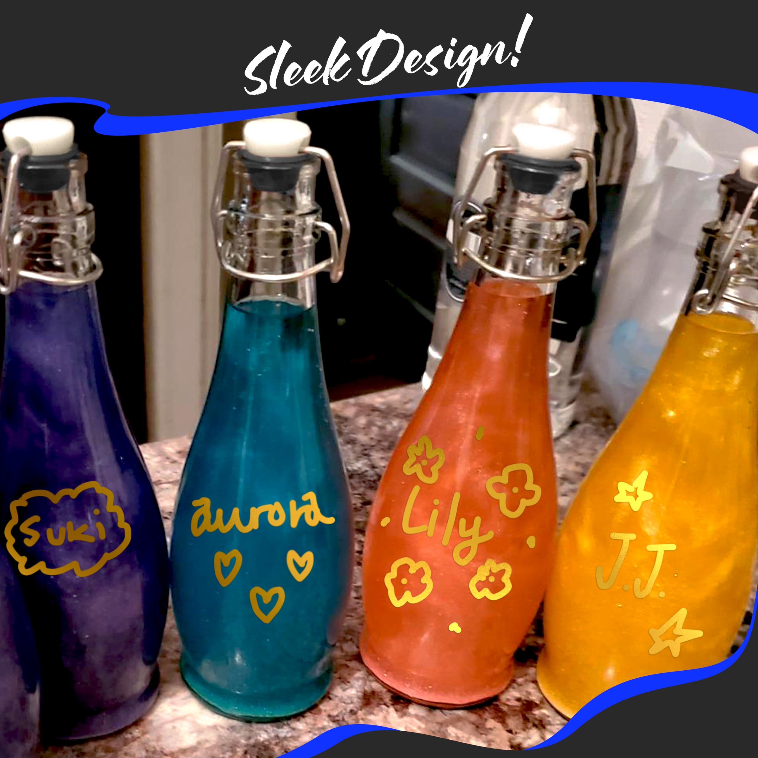 Set de 6 botellas Nevlers para fermentación y almacenamiento.