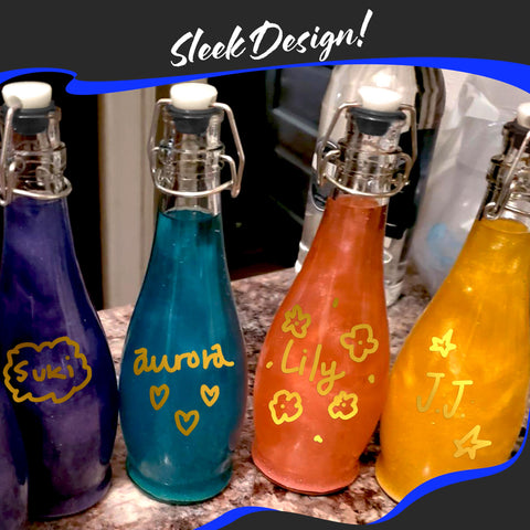 Set de 6 botellas Nevlers para fermentación y almacenamiento.