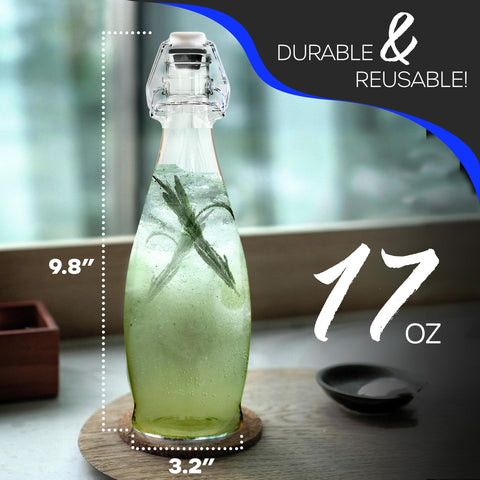 Kit Nevlers de botellas de vidrio con embudo plegable incluido.