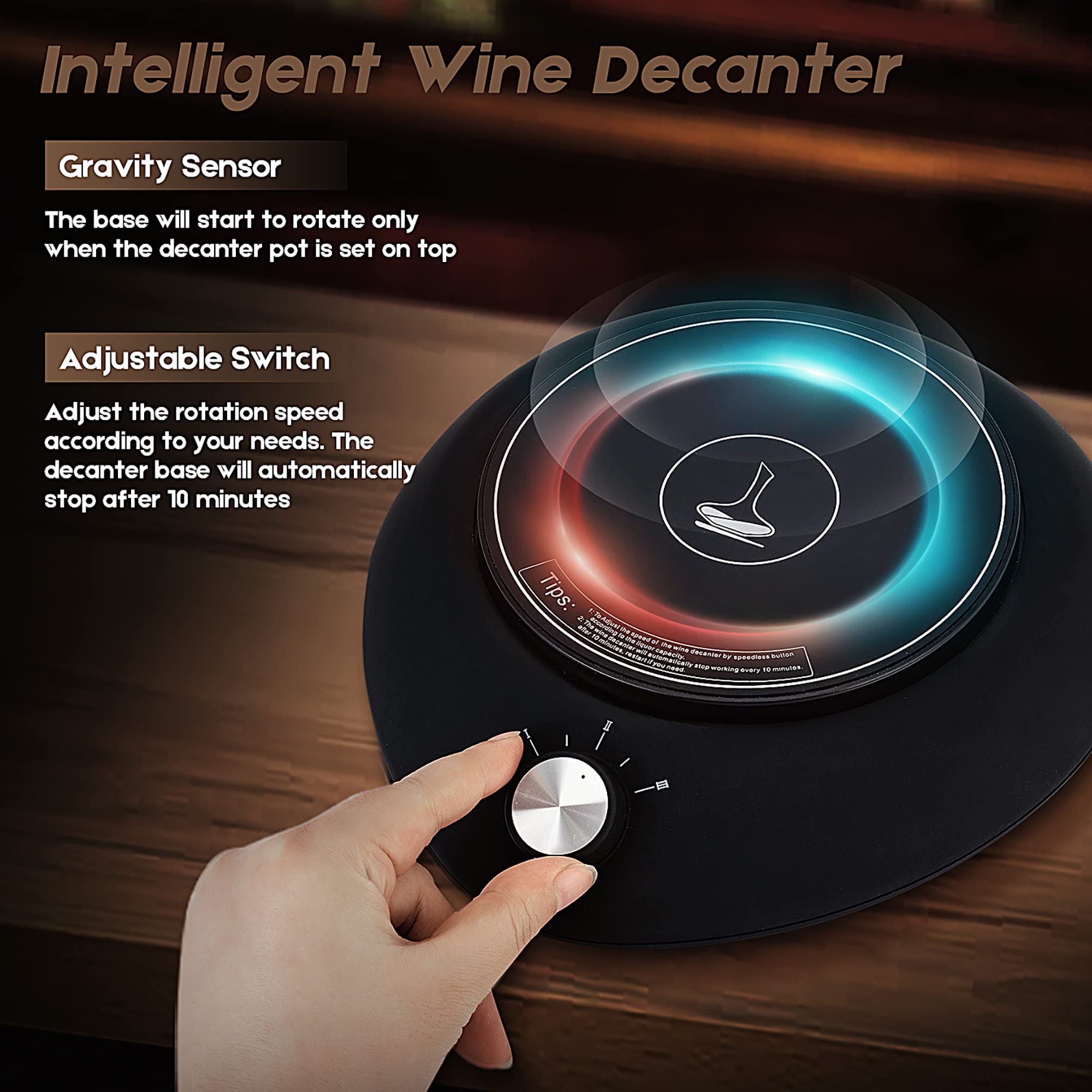 NEW PACIFIC YOUYAH base giratoria 360° para decantar sin esfuerzo