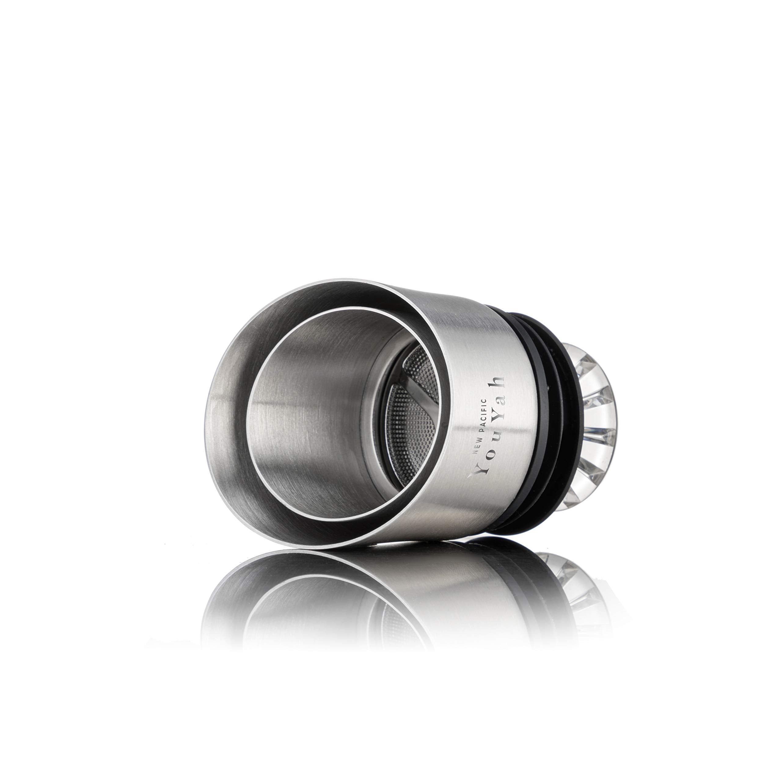 Tapon YouYah de acero inoxidable con silicona facilita limpieza y cierre seguro.