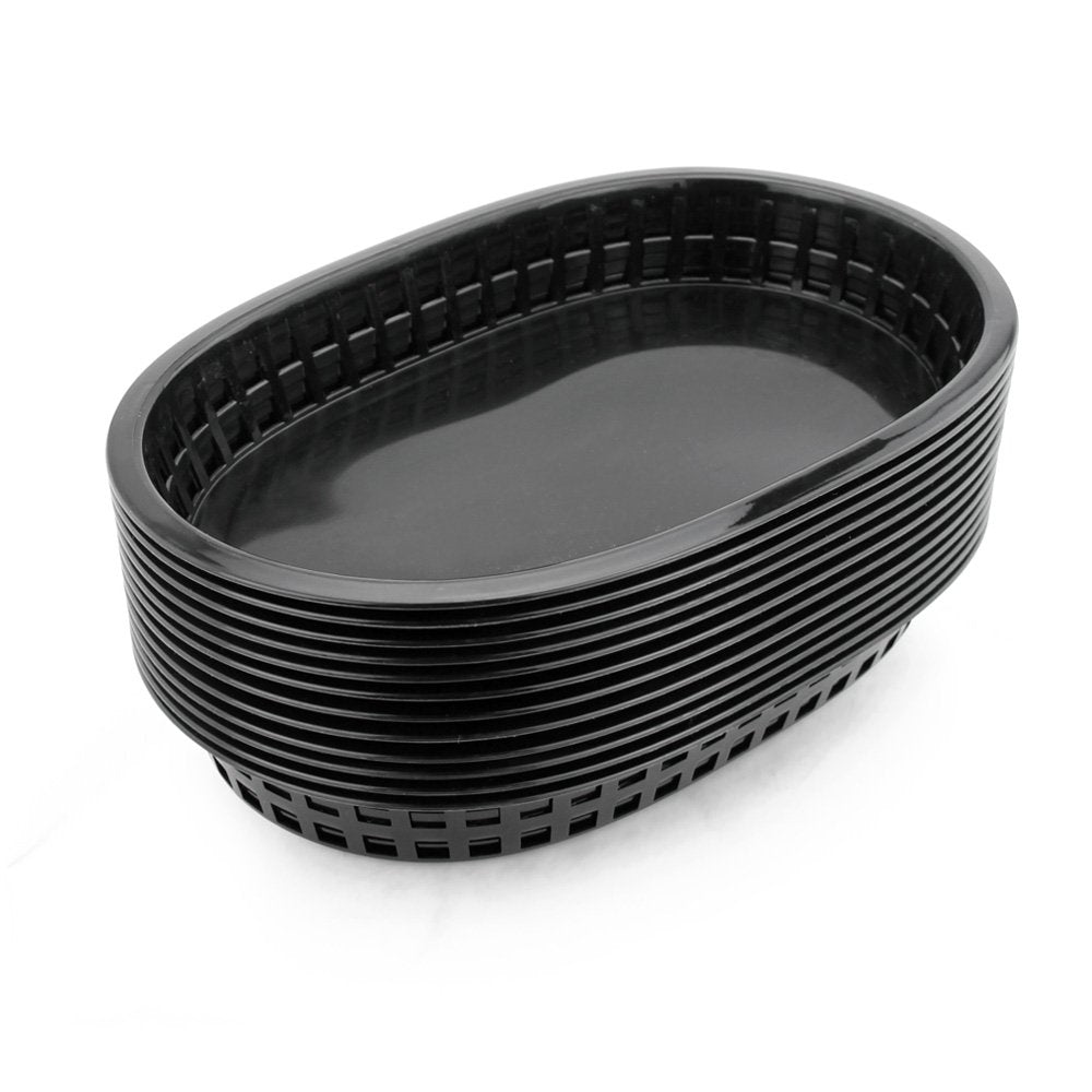 New Star Foodservice 44041, canasta negra frontal, ideal para servicio rápido en restaurantes.
