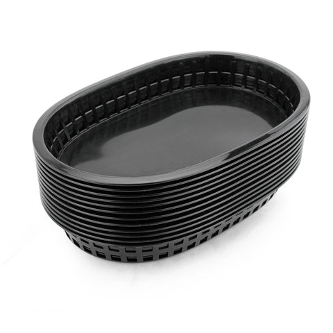 New Star Foodservice 44041, canasta negra frontal, ideal para servicio rápido en restaurantes.
