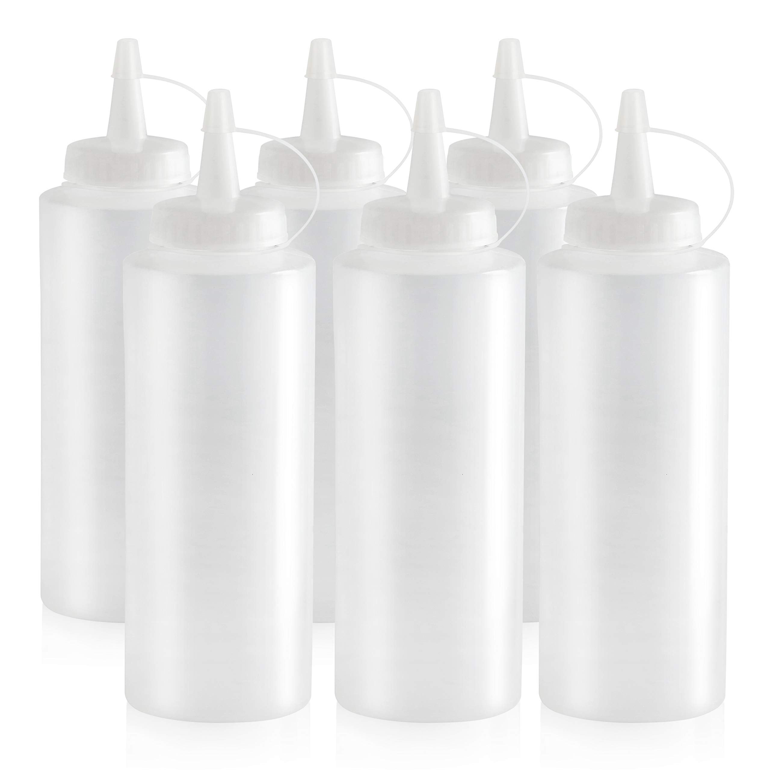 New Star botella plástico transparente ideal para aderezos y salsas