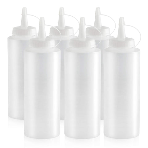 New Star botella plástico transparente ideal para aderezos y salsas