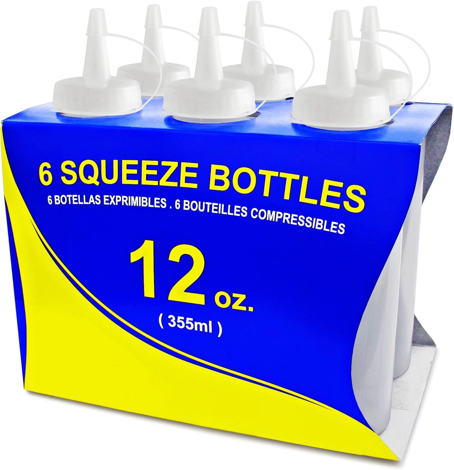 New Star botellas plástico transparentes con vertido suave para condimentos