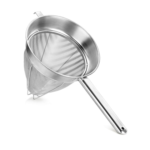 New Star Foodservice 38057 colador bouillon 10 pulgadas, acero inoxidable para caldos suaves