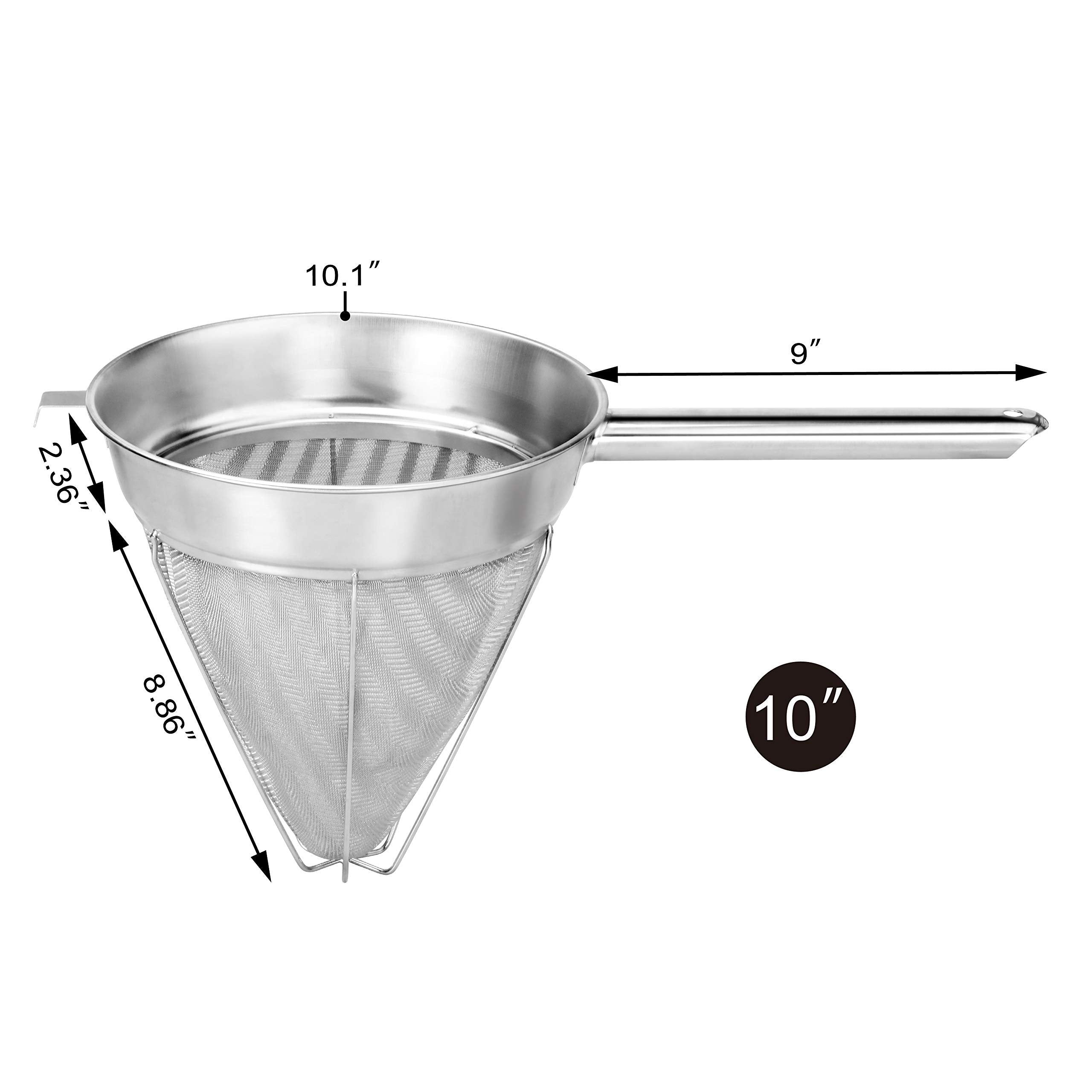 New Star Foodservice colador de bouillon sostenido, diseño ergonómico para uso cómodo