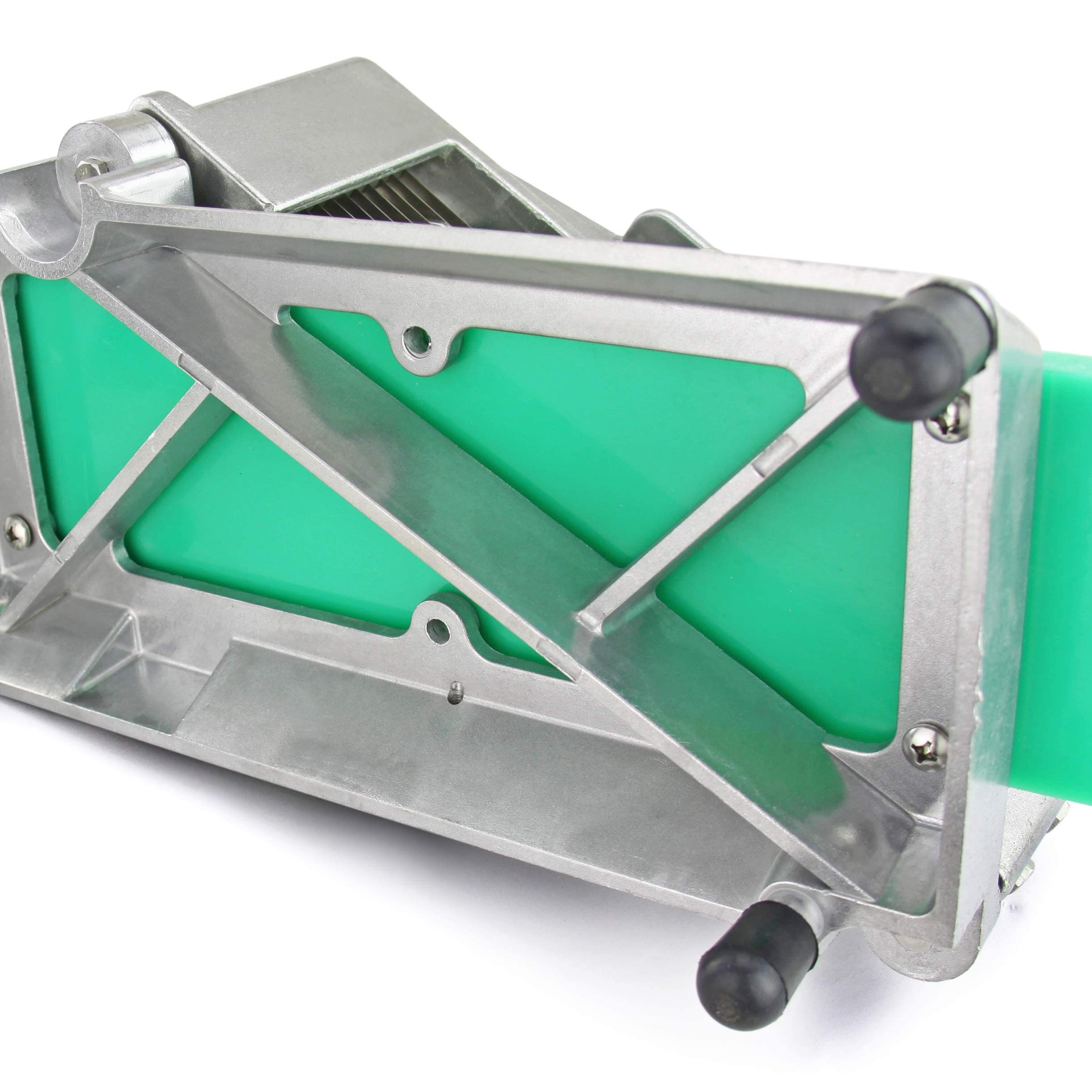 New Star Foodservice 39702 cuchillas inox afiladas para cortes limpios.