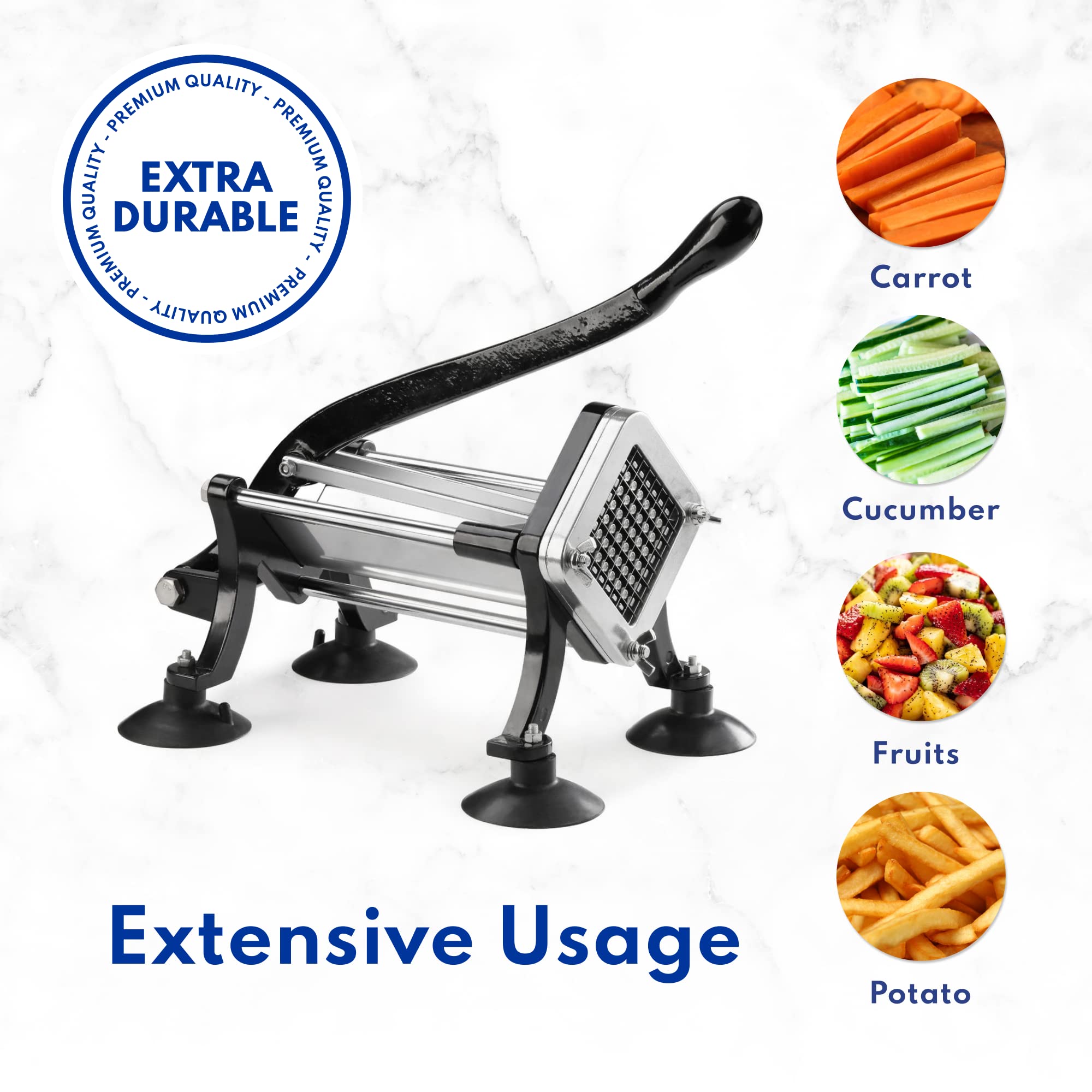New Star Foodservice 43204 ventosas para uso estable durante cortes.