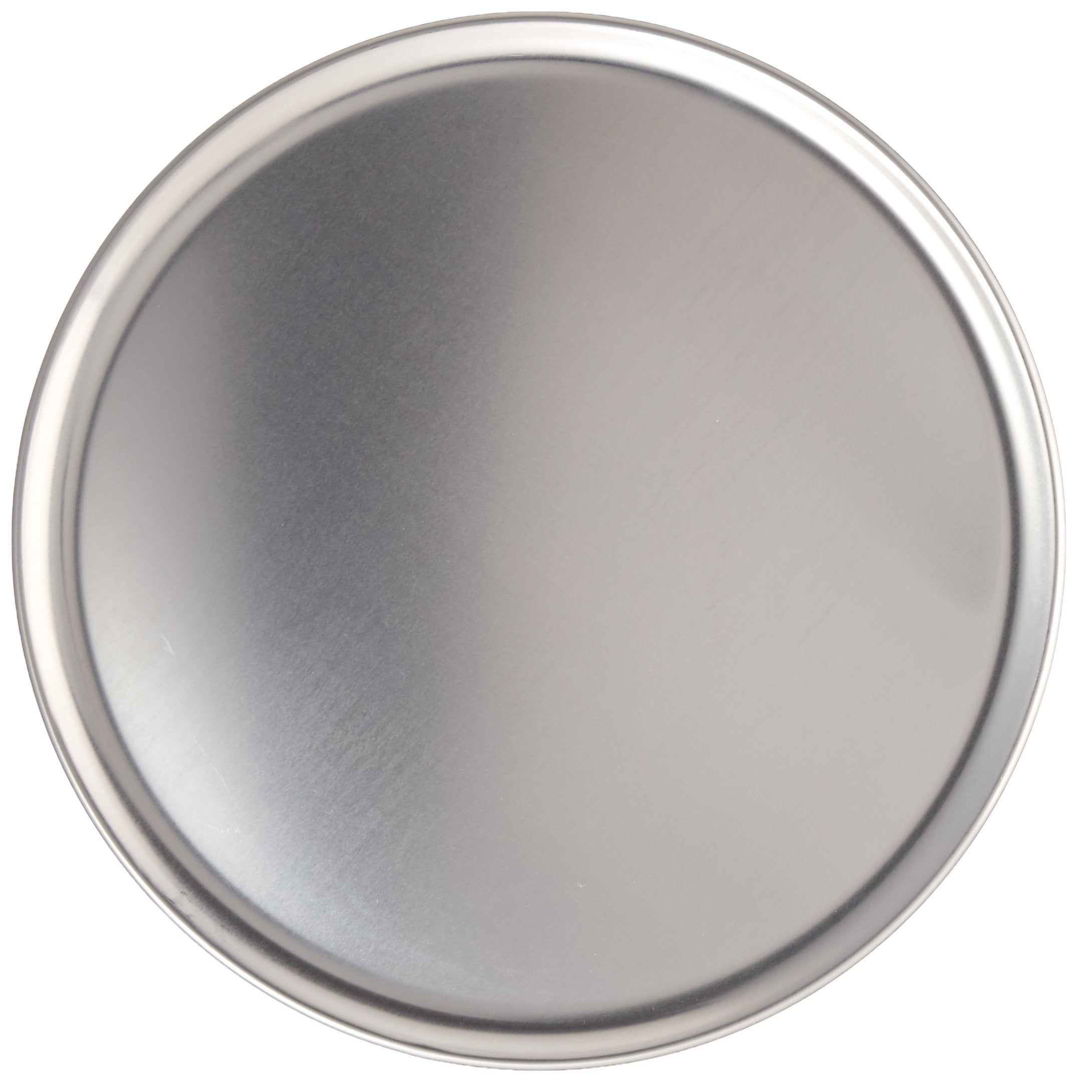 New Star Foodservice bandeja de pizza de aluminio 12 pulgadas con borde coupe para hornear crujiente