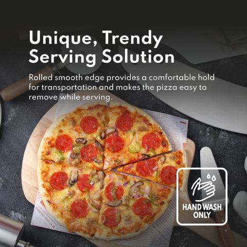New Star Foodservice bandeja pizza pieza única, superficie sin costura para durabilidad.