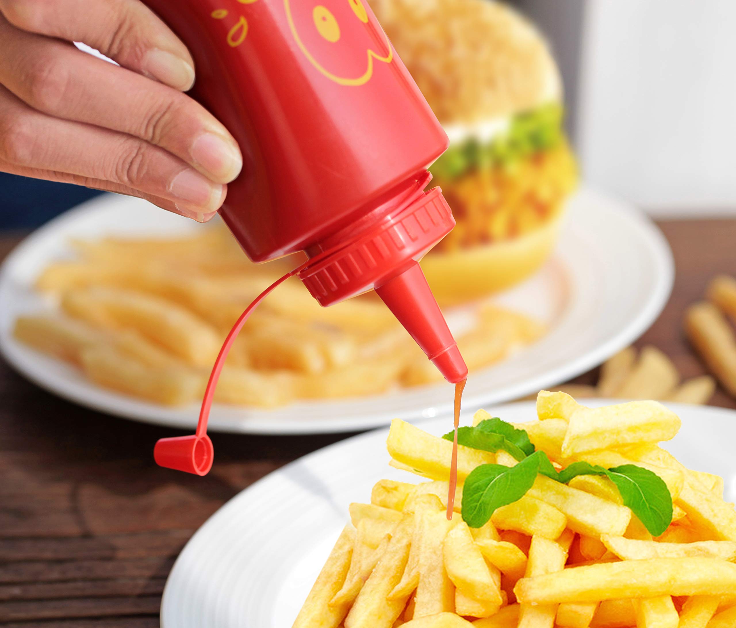Botella New Star Foodservice para cocina en amarillo, uso versátil.
