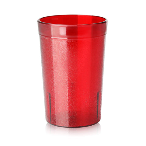 New Star Foodservice, vaso-ceramico-restaurante-8oz-rojo, diseño resistente para uso intensivo.