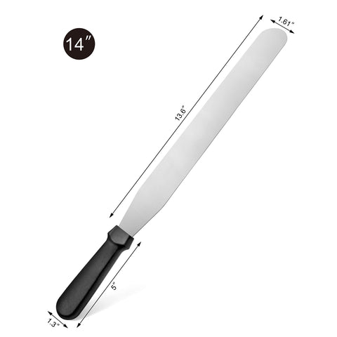 New Star Foodservice 38125 espátula recta con manija de confort para agarre estable