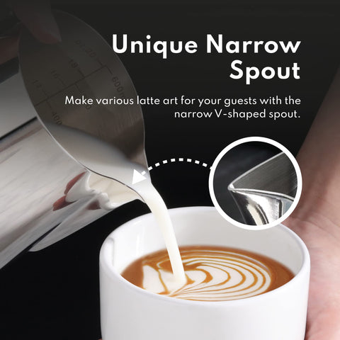 Aplicación para bebidas con café usando la jarra New Star Foodservice.