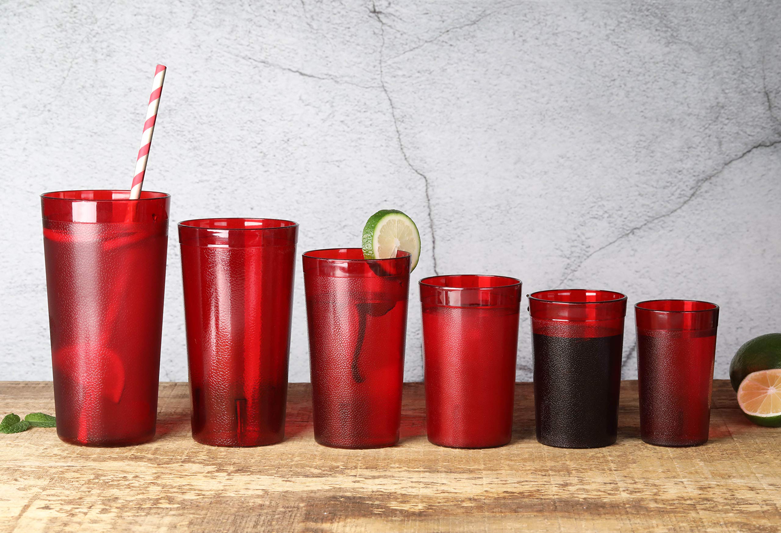 New Star Foodservice jarras con logo restaurante rojo 20oz