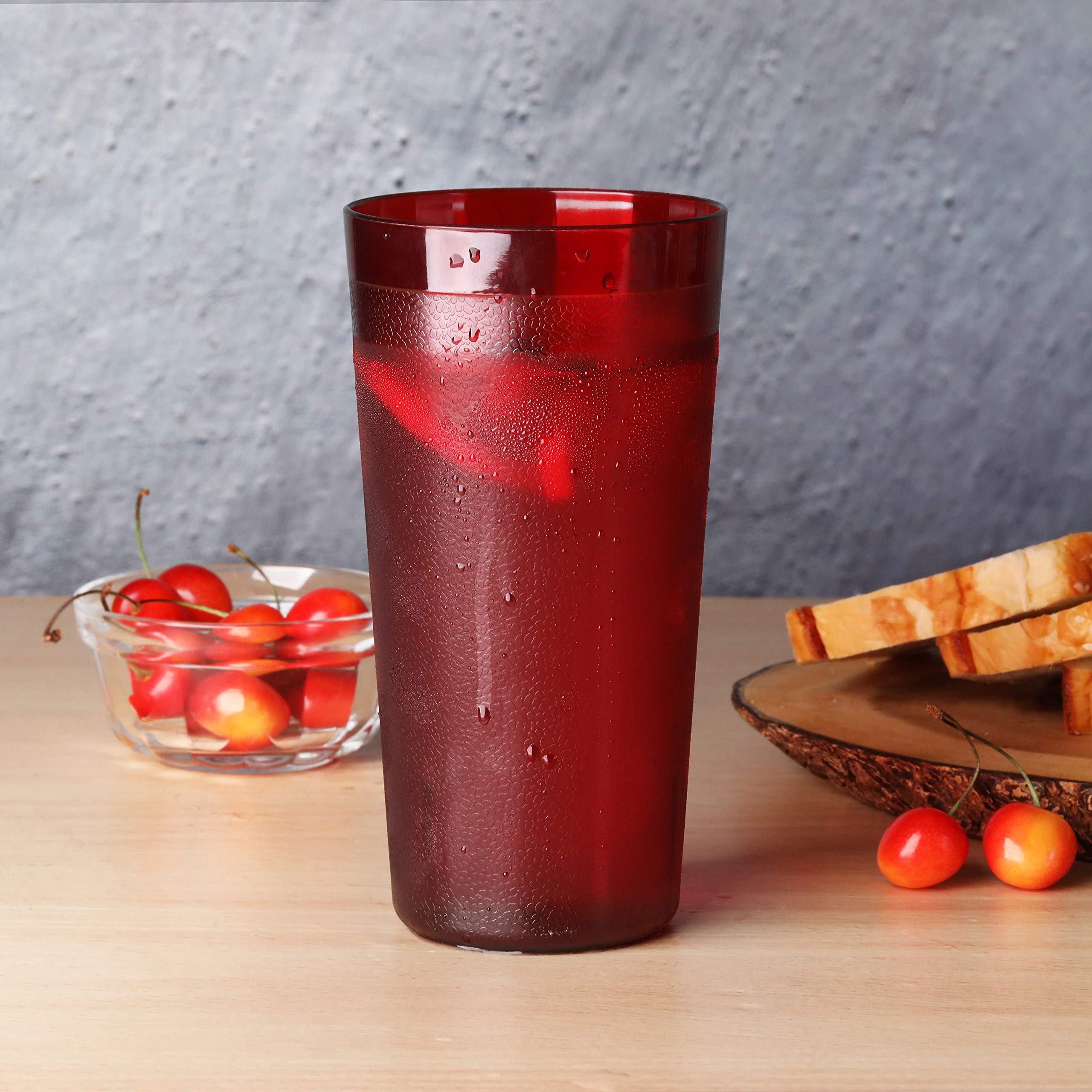 New Star Foodservice jarras con vertido suave en frente rojo 20oz