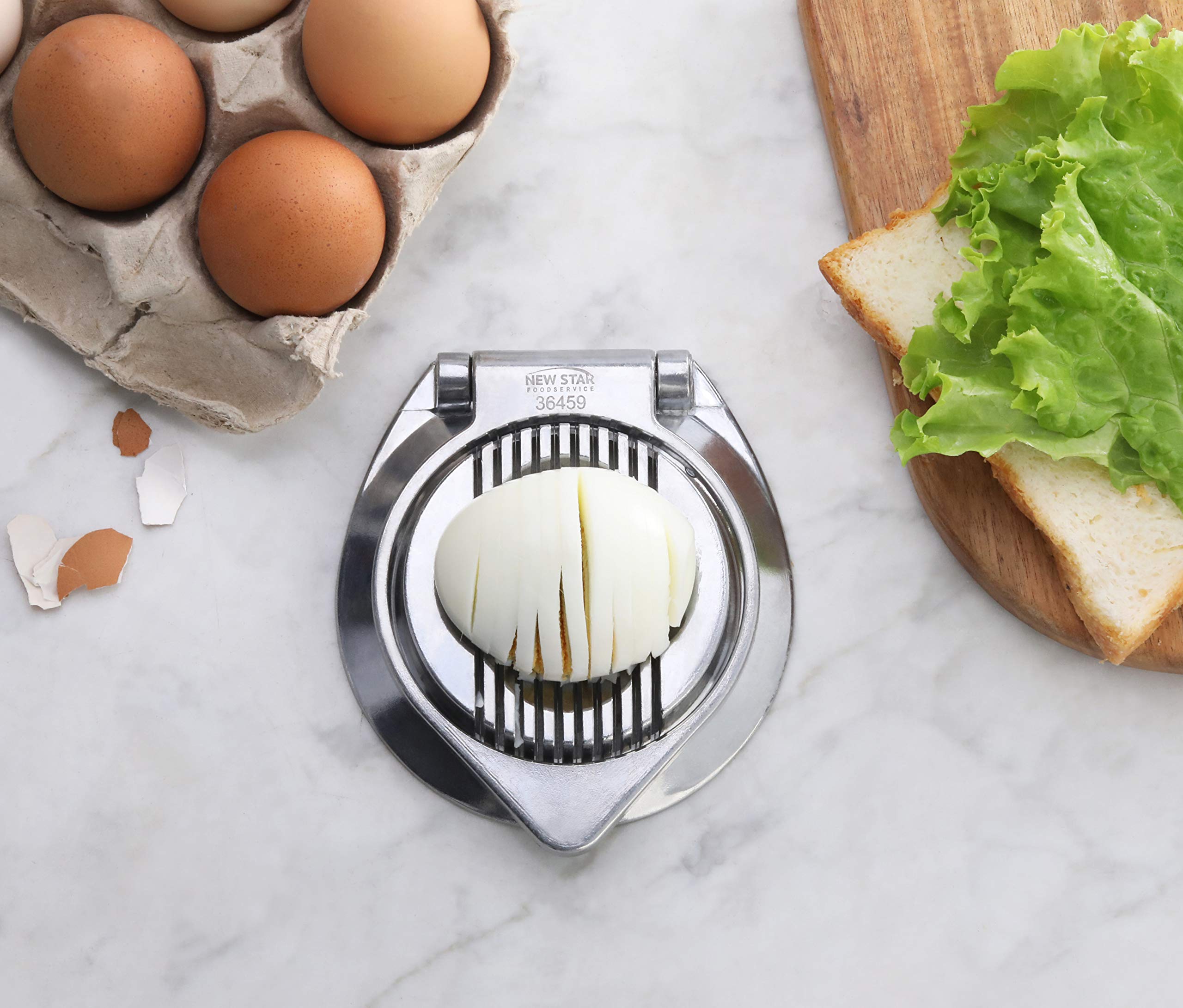Rebanadora New Star Foodservice para champiñones, corte uniforme.