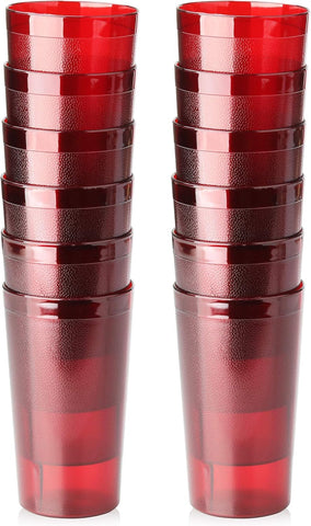 New Star Foodservice jarras-bebidas set de 12 rojas 20oz para servicio rápido