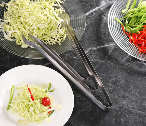 New Star Pinzas para Alimentos, plateado de alta durabilidad, acabado elegante para la mesa.