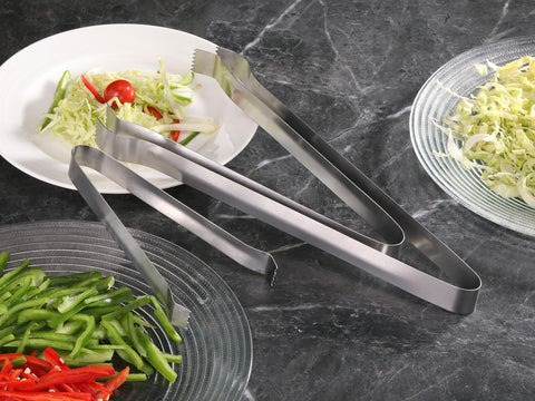 New Star Pinzas para Alimentos, uso en servicio de restaurante, servicio eficiente de porciones.