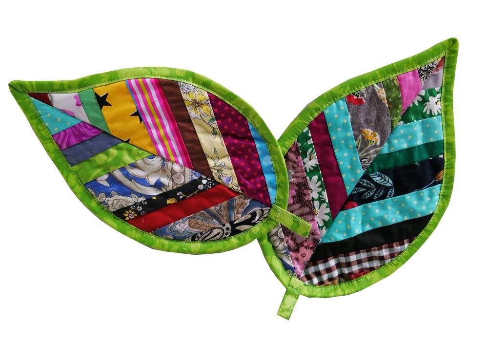 Manoplas newamishquilt hojas-cocina-8x12 protegen al manipular ollas calientes