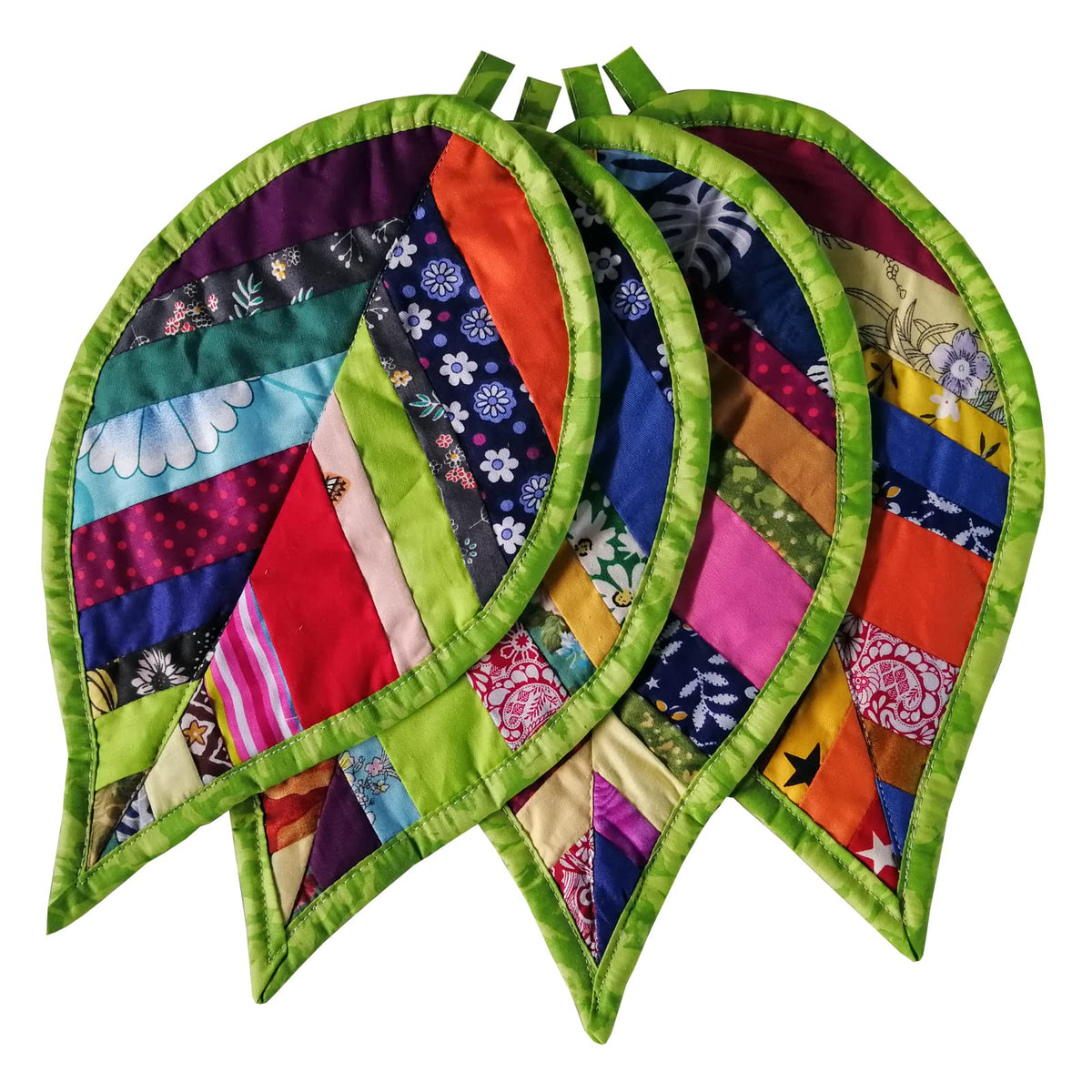 newamishquilt manoplas hojas verdes para cocina, protección al manipular ollas calientes