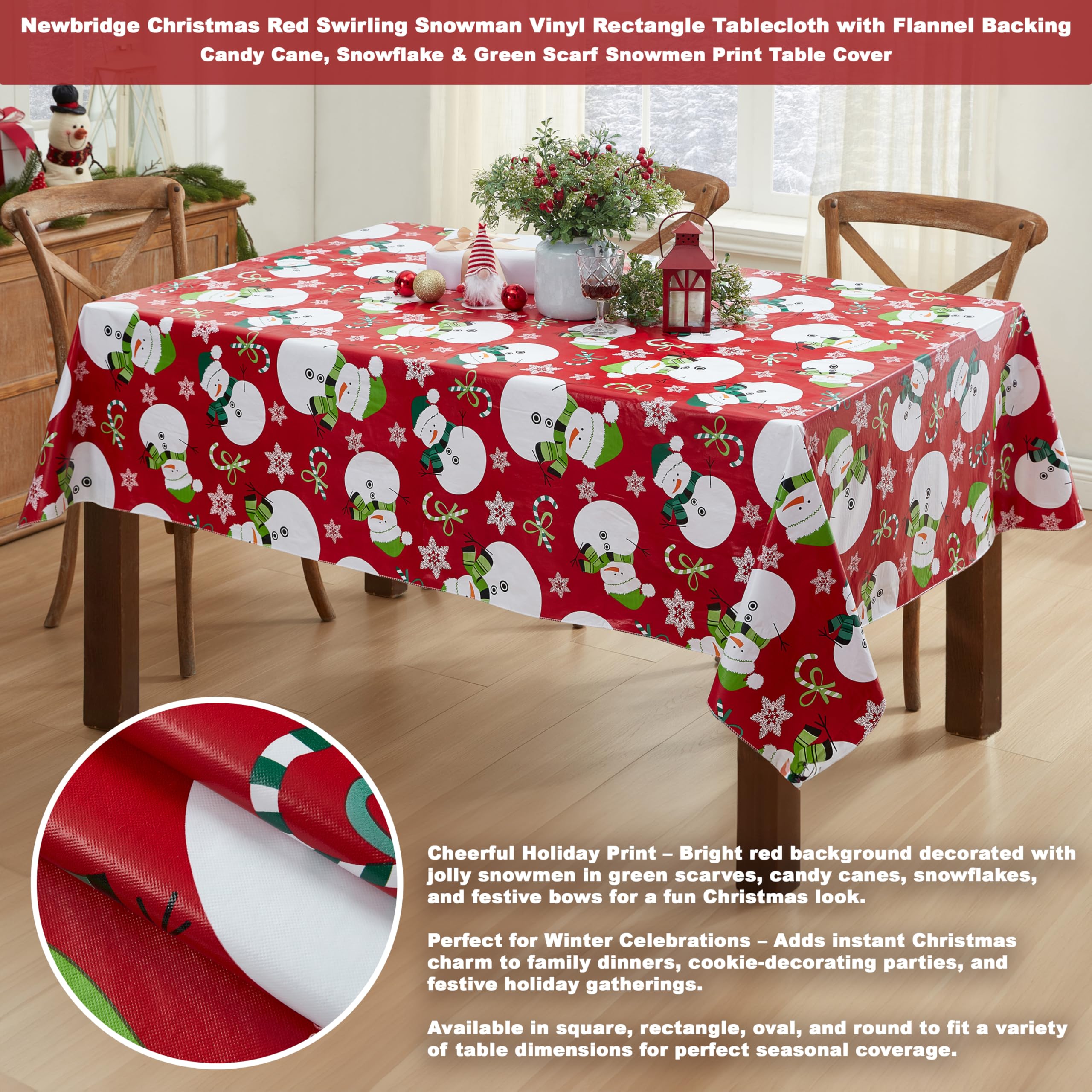 Newbridge mantel bastones-caramelo, añade encanto festivo durante la decoración y comidas.