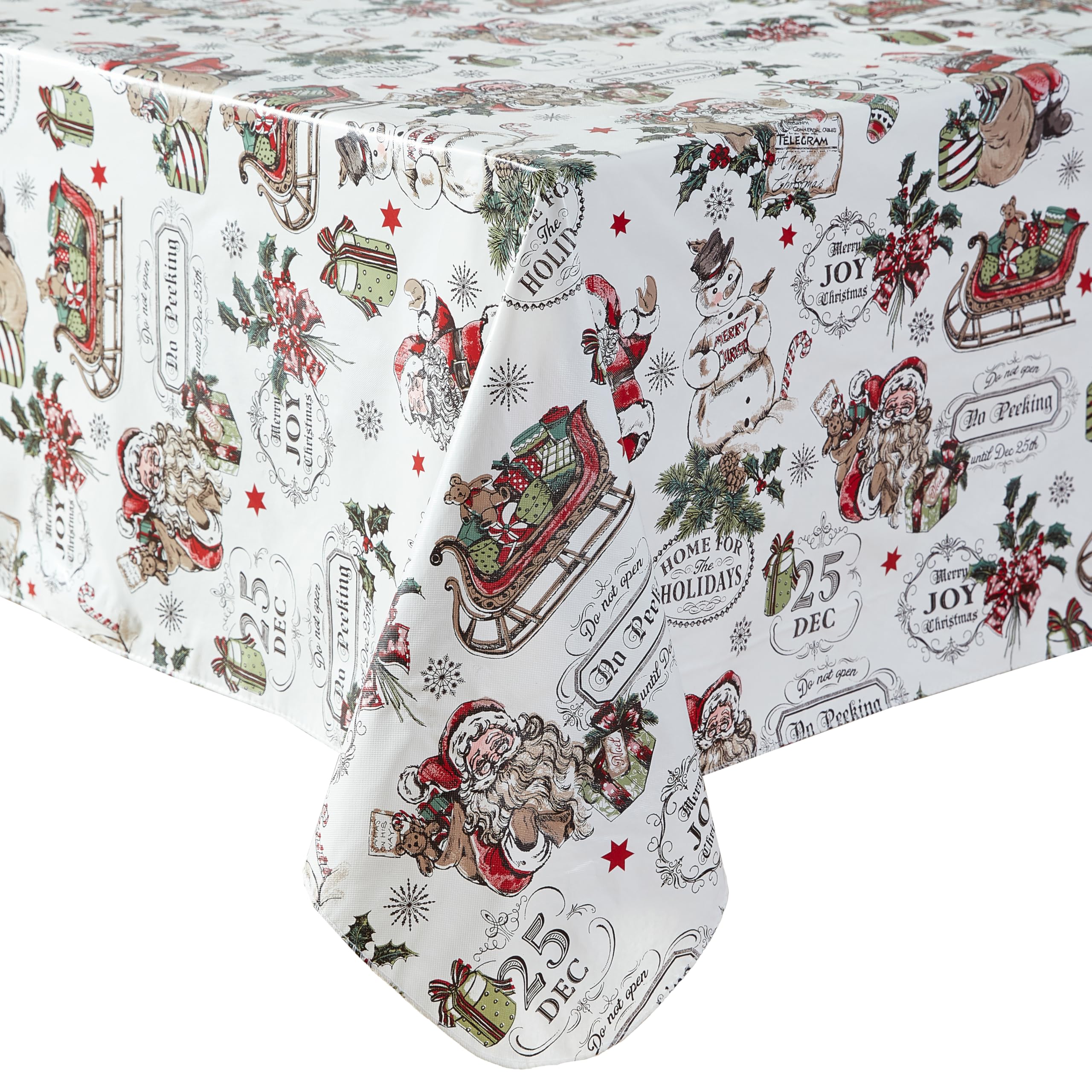 Newbridge mantel navidad: JOY, tipografía festiva para un ambiente de celebración.