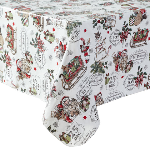 Newbridge mantel navidad: JOY, tipografía festiva para un ambiente de celebración.