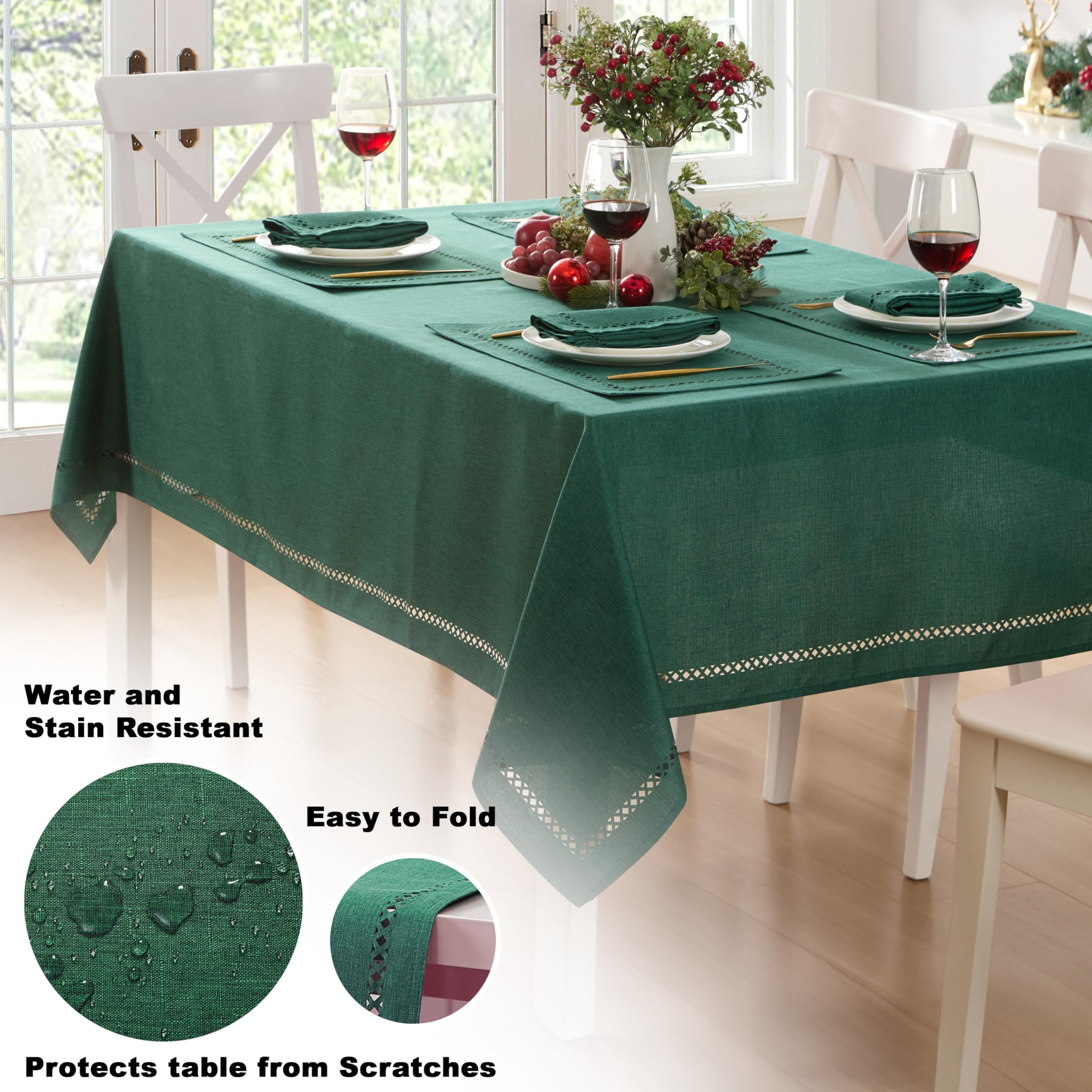 Textura suave del mantel Newbridge Provence para reuniones.