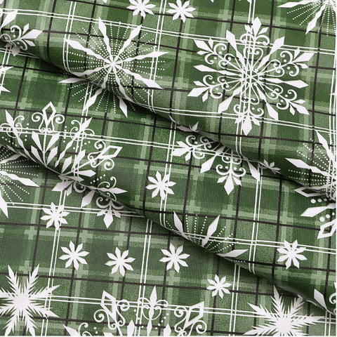 Newbridge Snowfall 70 pulgadas verde, ideal para 4 a 6 comensales.