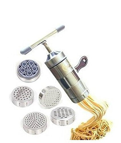 Prensa de fideos NEWCREATIVETOP en acero inoxidable, duradera y fácil de limpiar