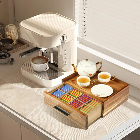 Superficie superior apta para tazas o utensilios pequeños