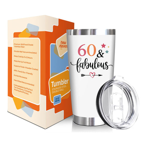 NewEleven diseño vibrante 60 aniversario mujer, ideal como regalo o recuerdo