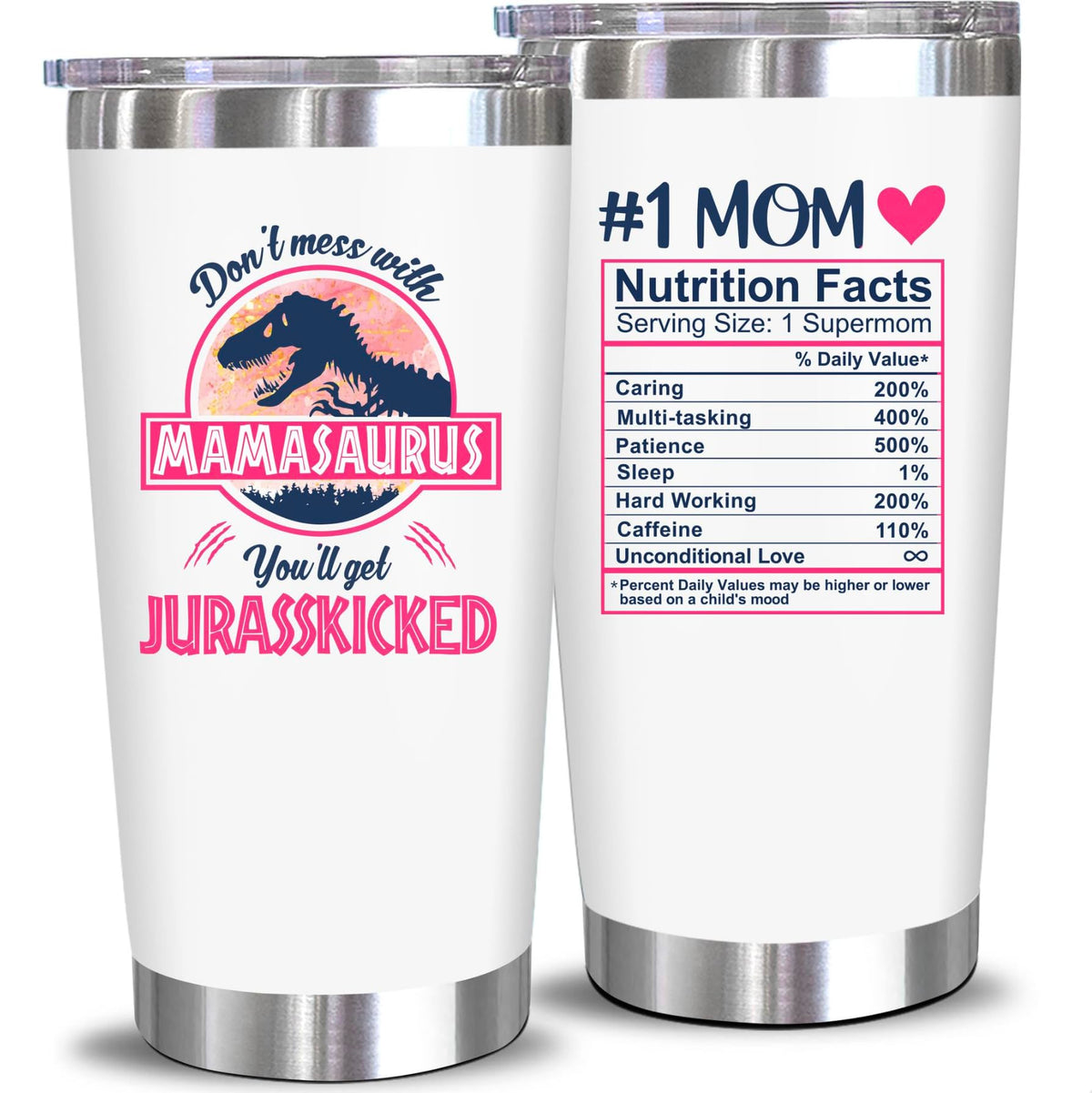 NewEleven vaso No Molestes a la Mamasaurus, ideal para café y vino.